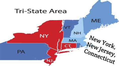 MAP Map Of The Tri State Area